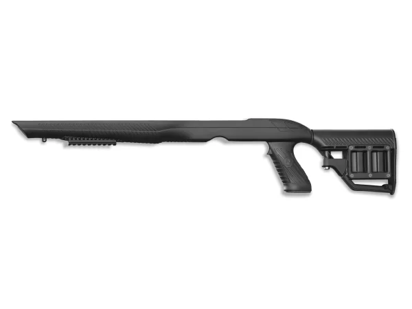 ruger 10/22 stock upgrade, features a stock that is adjustable based of the m4 carbine design