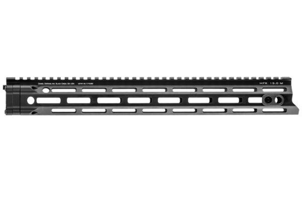 Picture of a Daniel Defense 15 inch MFR Mlok handguard